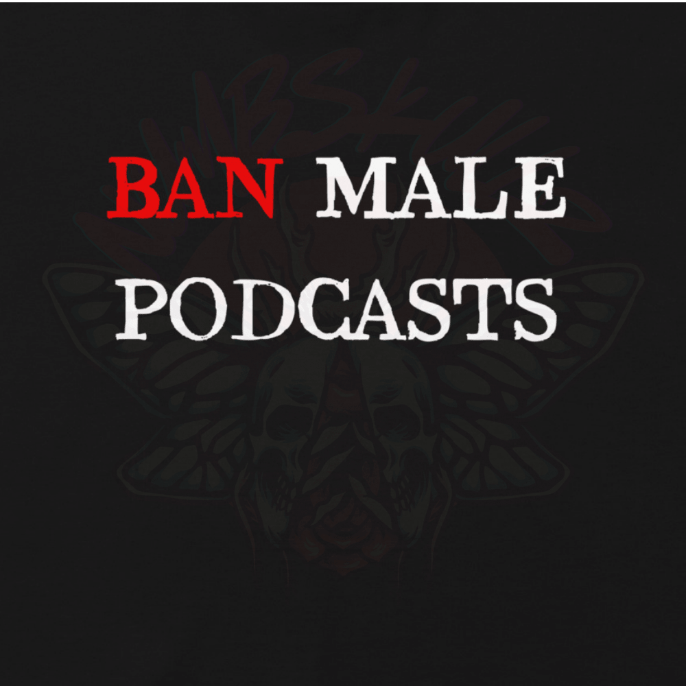 Ban Male Podcasts - Relaxed Fit Crop Top-humor-men's shirts-Numbskullz-NumbskullzKC
