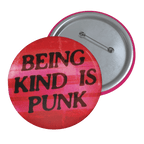 Being Kind Is Punk - Pin Button-accessories-activism-button pins-NumbskullzKC
