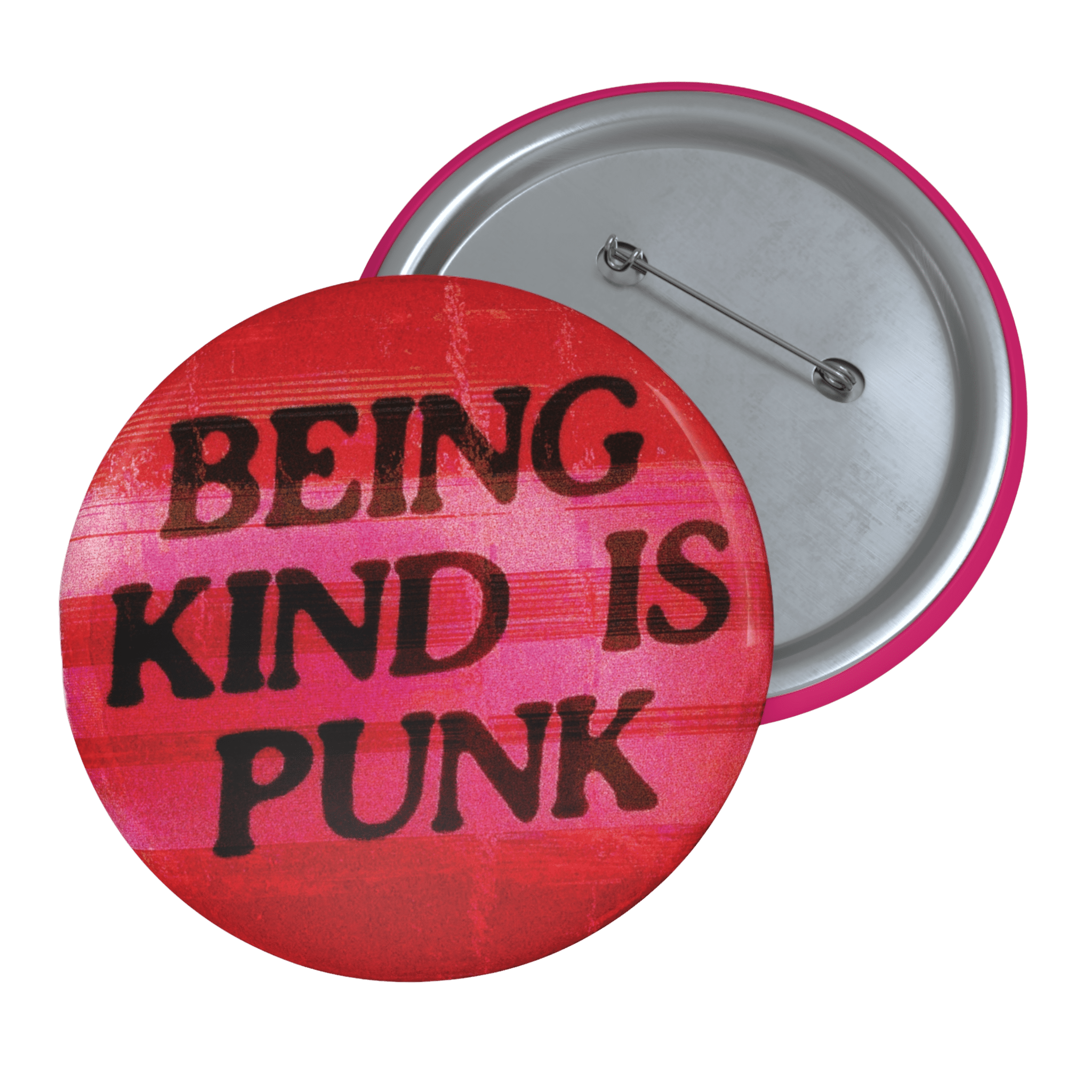 Being Kind Is Punk - Pin Button-accessories-activism-button pins-NumbskullzKC