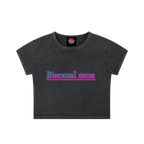 Bisexual Mess - Snow Washed Crop Top - bisexual - lgbtq - men's shirts - NumbskullzKC