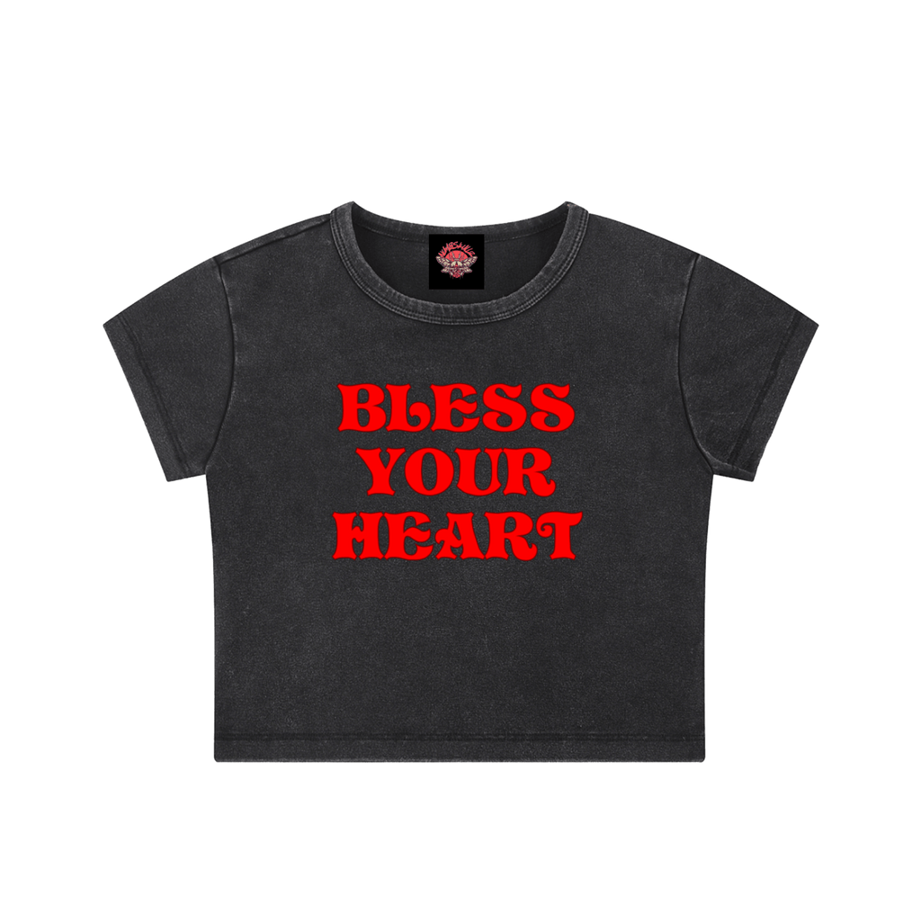 Bless Your Heart - Crop Top - cropped - shirt - Short Sleeve - NumbskullzKC