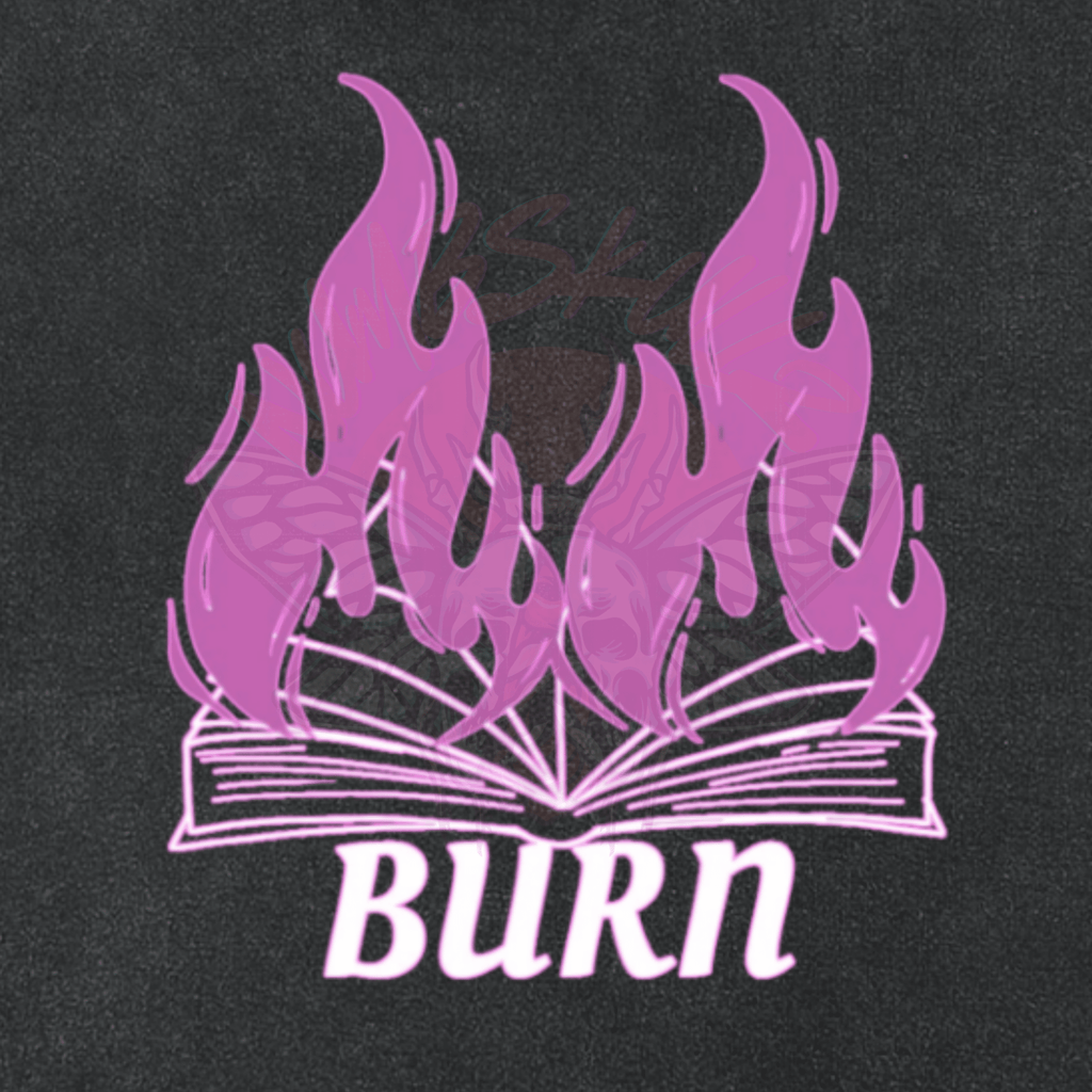 Burn Book - Snow Washed Crop Top-2000s-booklovers-cropped-NumbskullzKC