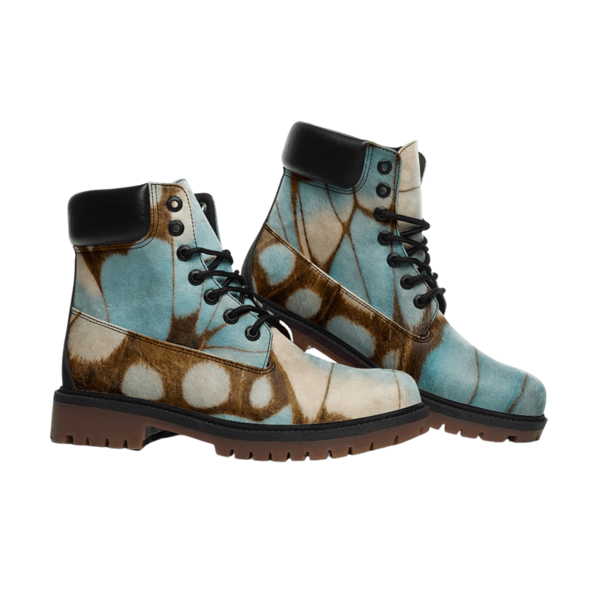 Butterfly in the Sky - Chukka Boots-animal-boots-butterfly-NumbskullzKC