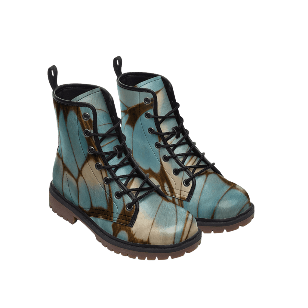 Butterfly in the Sky - Combat Boots-boots-butterfly-combat boots-NumbskullzKC