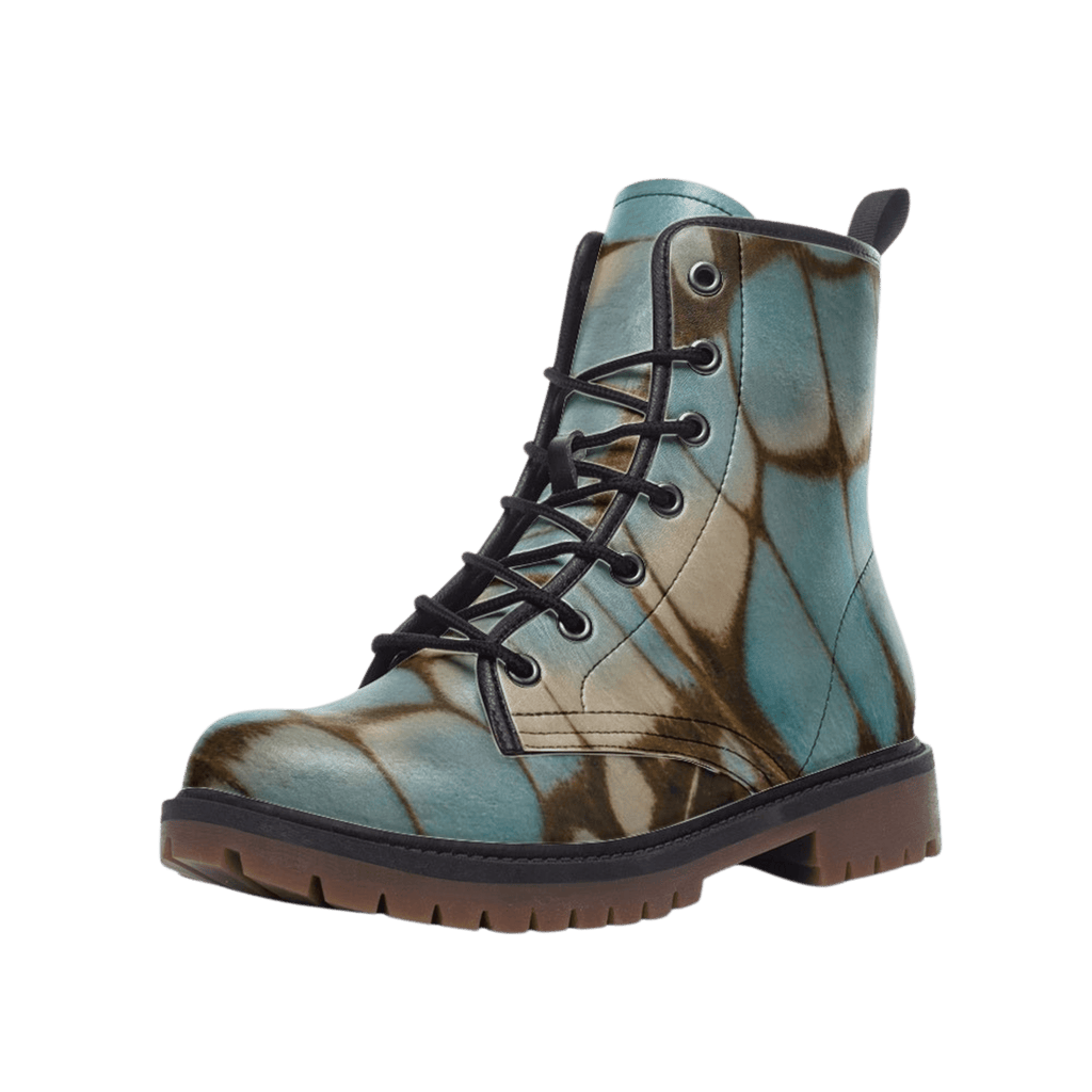Butterfly in the Sky - Combat Boots-boots-butterfly-combat boots-NumbskullzKC