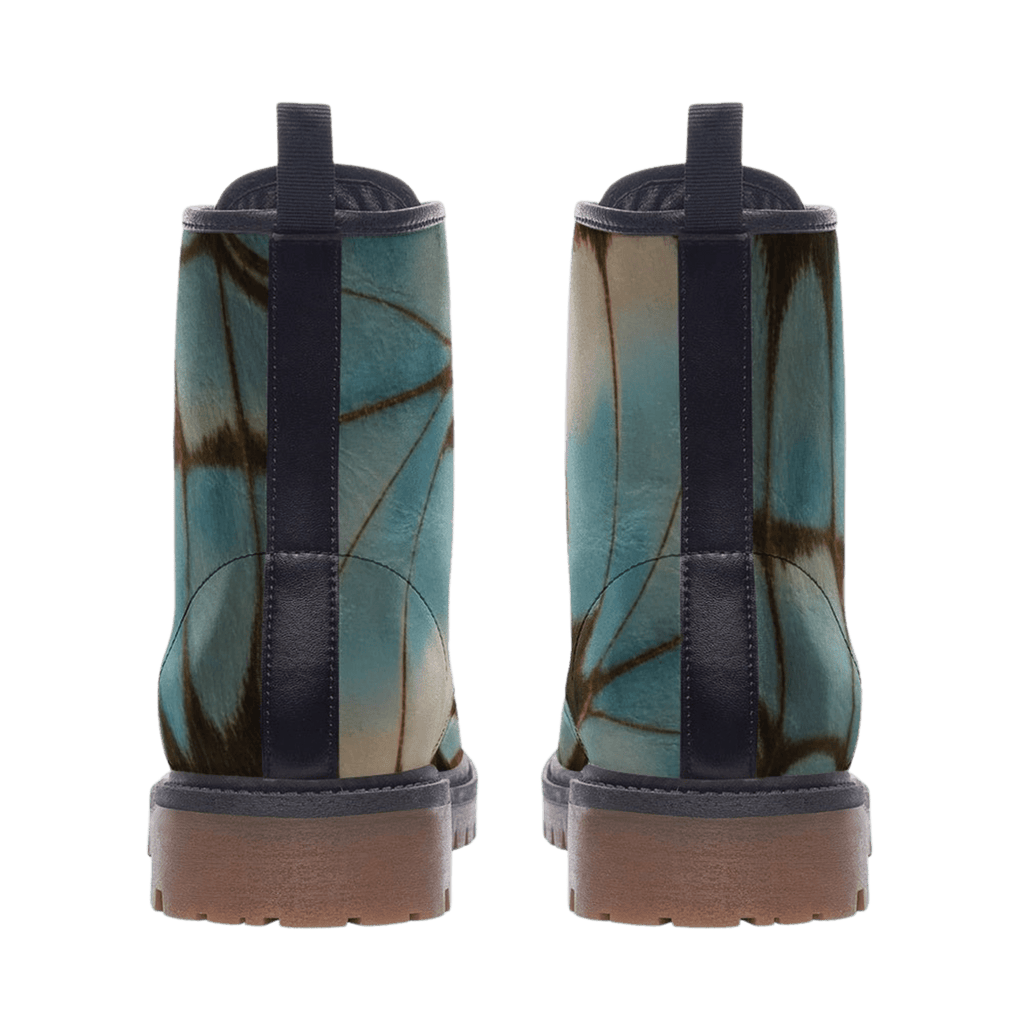Butterfly in the Sky - Combat Boots-boots-butterfly-combat boots-NumbskullzKC