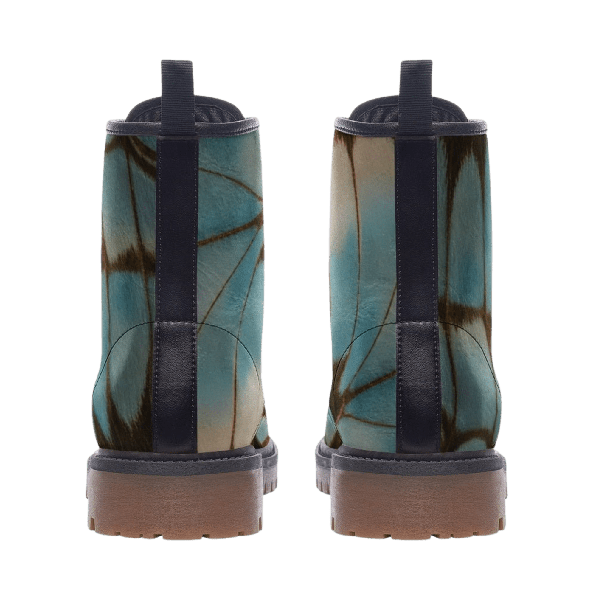 Butterfly in the Sky - Combat Boots-boots-butterfly-combat boots-NumbskullzKC