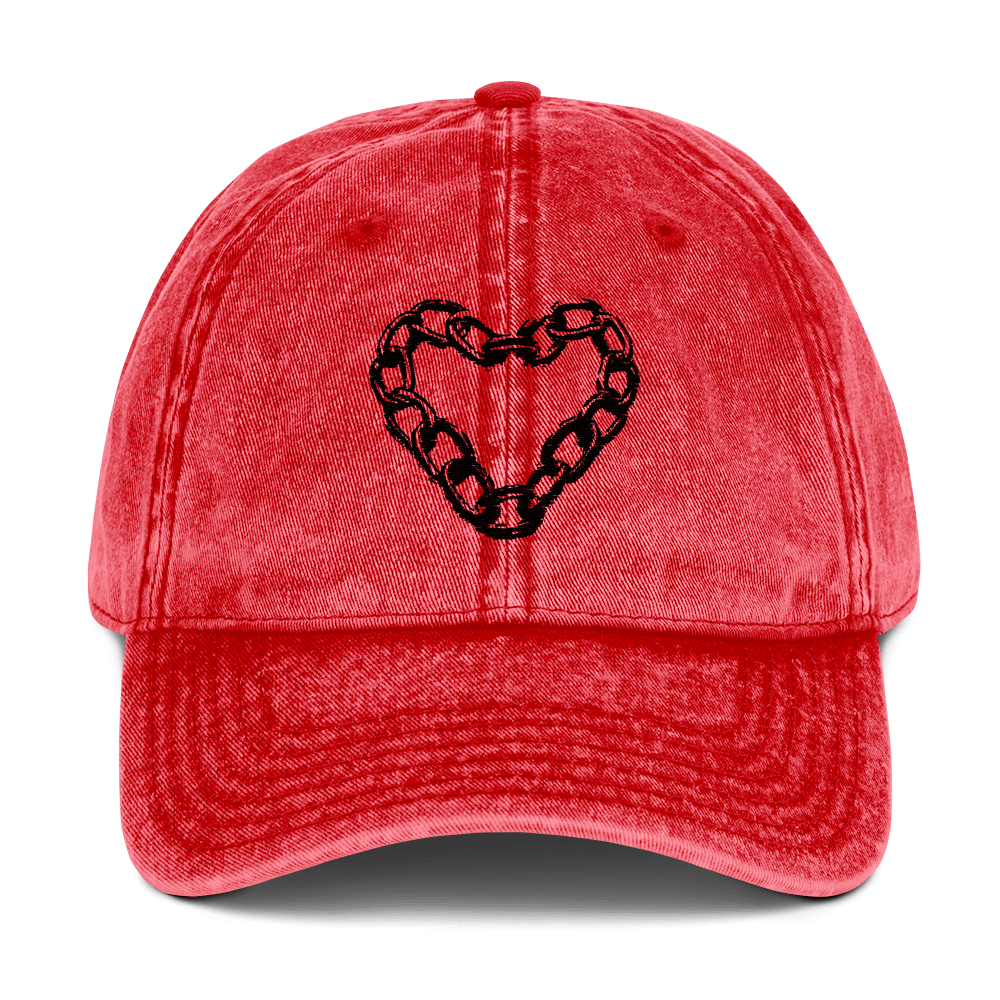 Chains of Love - Stonewashed Ball Cap - ballcap - baseball style hats - hats - NumbskullzKC