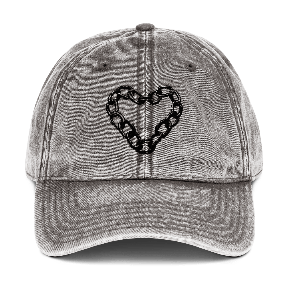 Chains of Love - Stonewashed Ball Cap - ballcap - baseball style hats - hats - NumbskullzKC