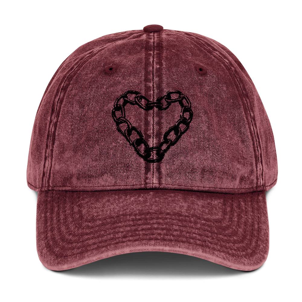 Chains of Love - Stonewashed Ball Cap - ballcap - baseball style hats - hats - NumbskullzKC