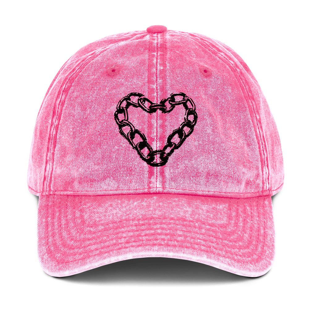 Chains of Love - Stonewashed Ball Cap - ballcap - baseball style hats - hats - NumbskullzKC