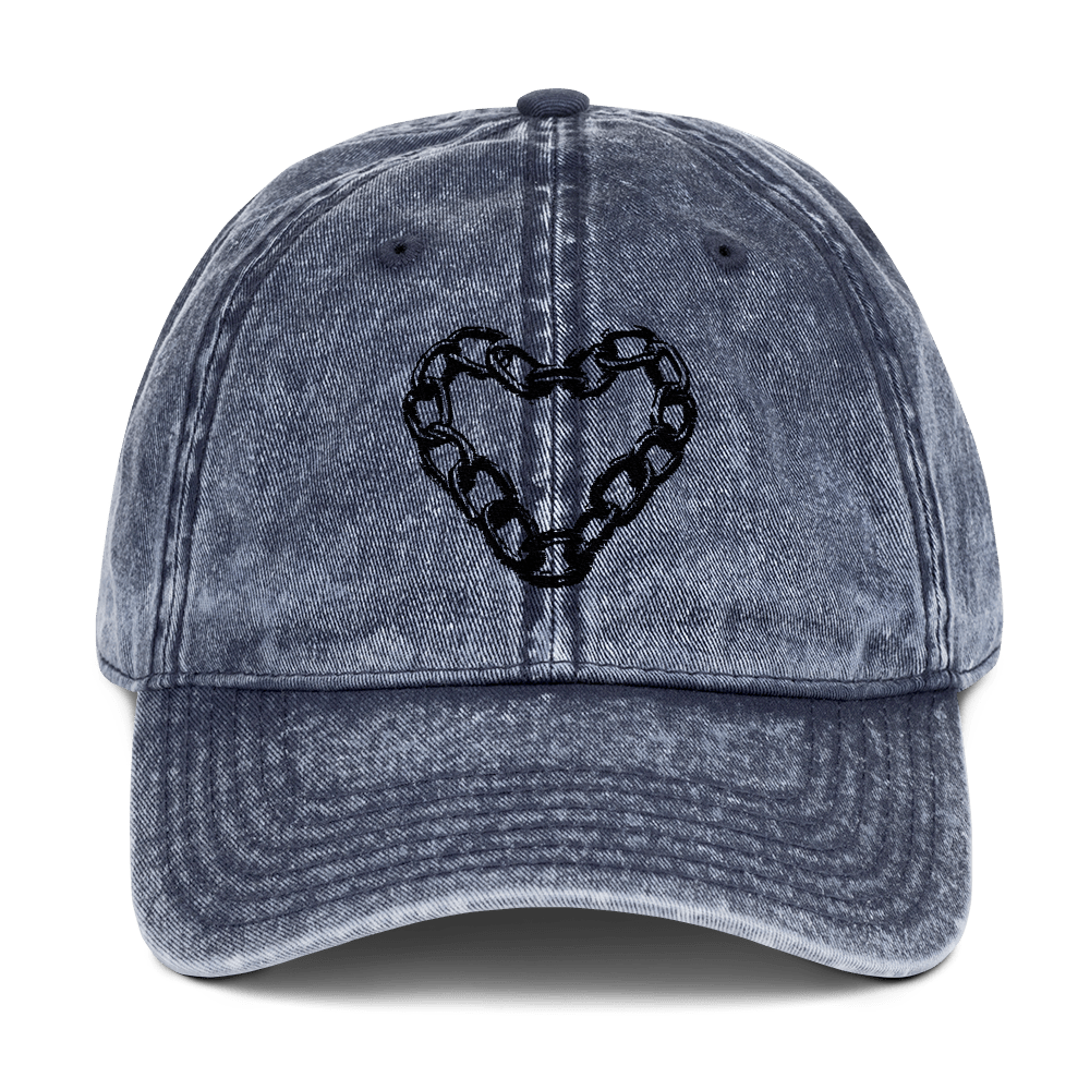 Chains of Love - Stonewashed Ball Cap - ballcap - baseball style hats - hats - NumbskullzKC