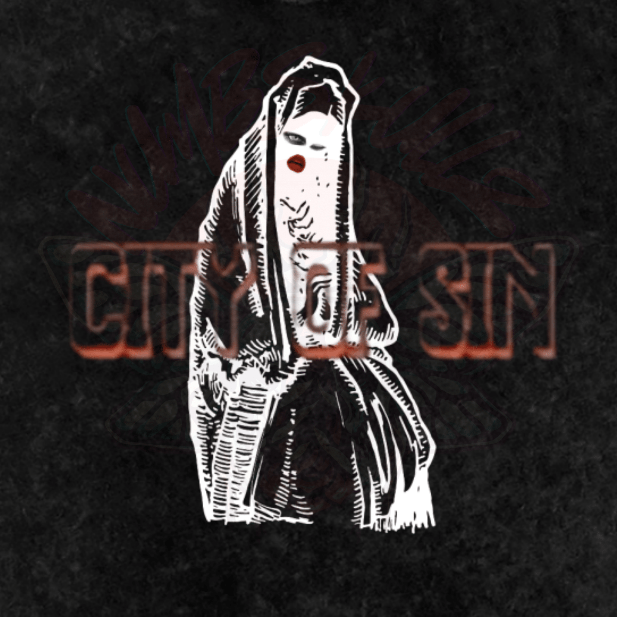 City of Sin - Oversized T-Shirt - gothic - men's shirts - Numbskullz - Numbskullz
