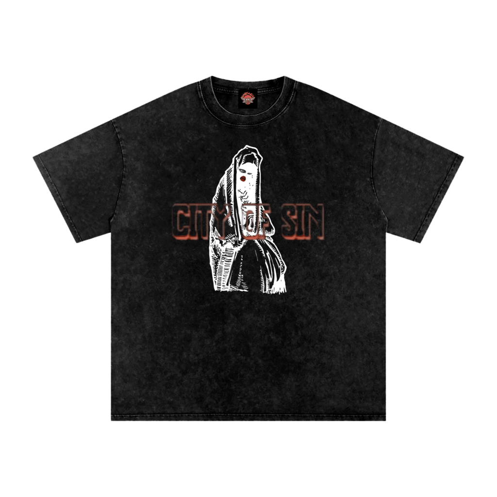 City of Sin - Oversized T-Shirt - gothic - men's shirts - Numbskullz - Numbskullz