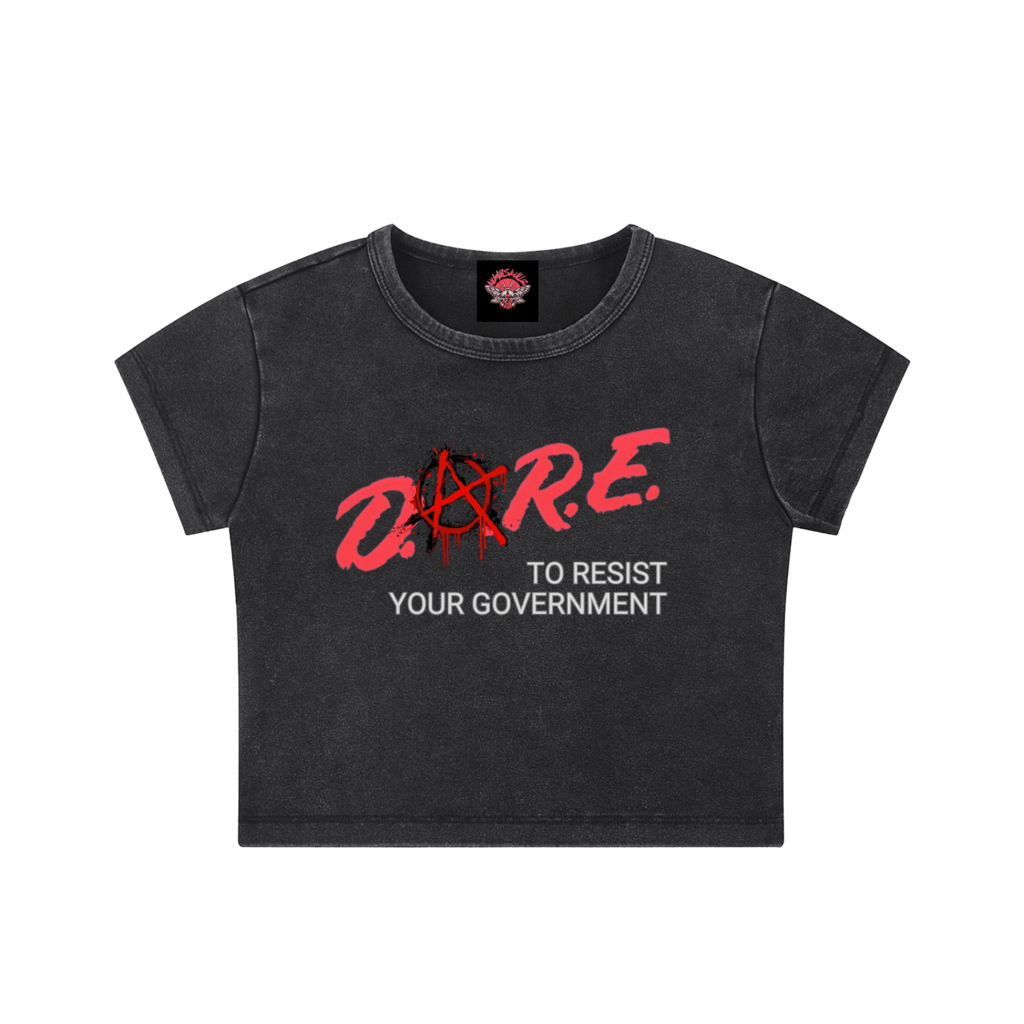 DARE to Resist - Crop Top - cropped - Numbskullz - political - Numbskullz