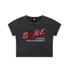 DARE to Resist - Crop Top - cropped - Numbskullz - political - Numbskullz