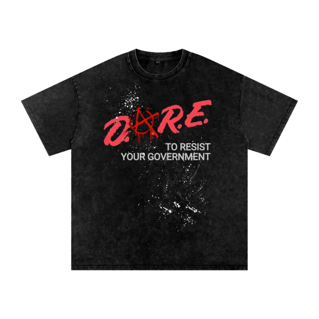 Dare To Resist - Oversized T-Shirt - oversized T-shirts - political - protest - Numbskullz