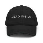 Dead Inside - Distressed Adjustable Ball Cap - ballcap - baseball style hats - hats - Numbskullz