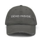 Dead Inside - Distressed Adjustable Ball Cap - ballcap - baseball style hats - hats - Numbskullz