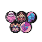 Death's Head - Set of 5 Pin Buttons - accessories - buttons - decorative pins - Numbskullz