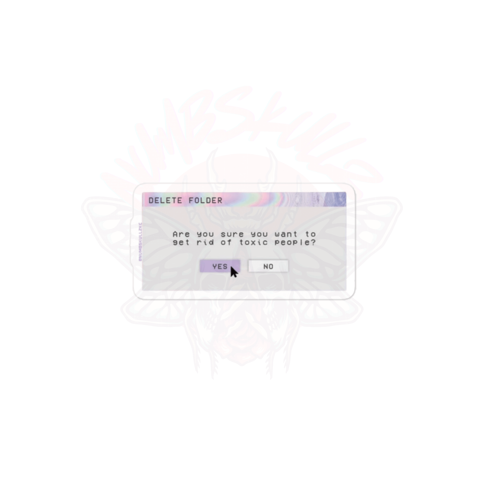 Delete Toxicity - Vinyl Sticker-glitchcore-kisscutstickers-Numbskullz-NumbskullzKC