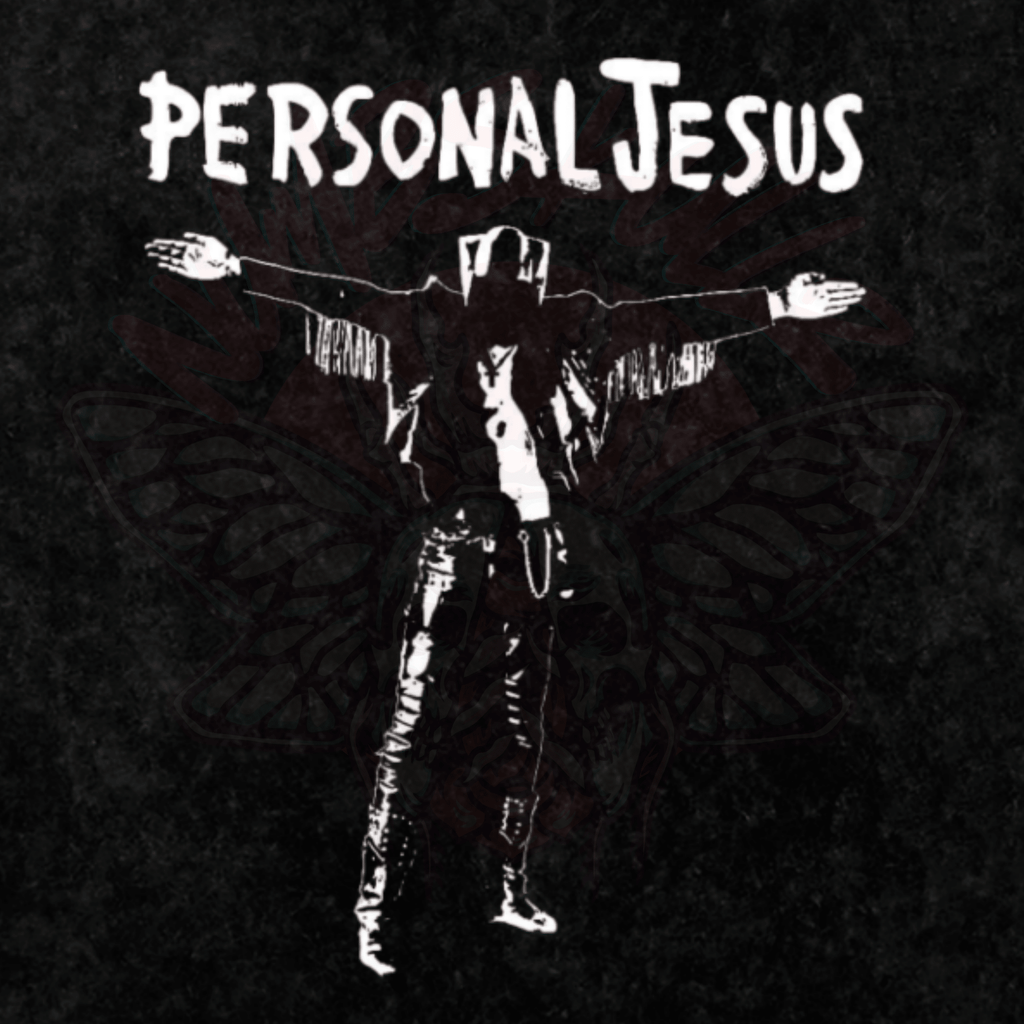 Depeche Mode (Personal Jesus) - Oversized T-Shirt-80s-gothic-men's shirts-NumbskullzKC