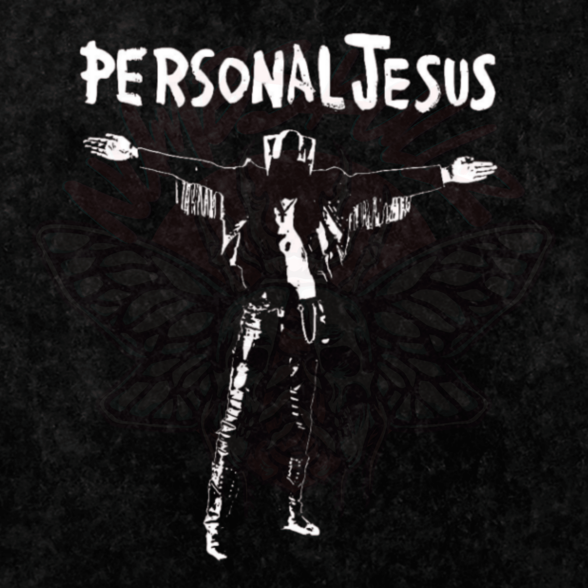 Depeche Mode (Personal Jesus) - Oversized T-Shirt-80s-gothic-men's shirts-NumbskullzKC