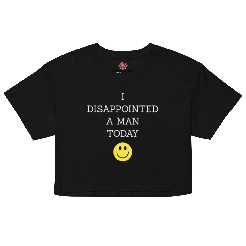 Disappoint a Man - Snow Washed Crop Top-cropped tee-humor-men's shirts-NumbskullzKC
