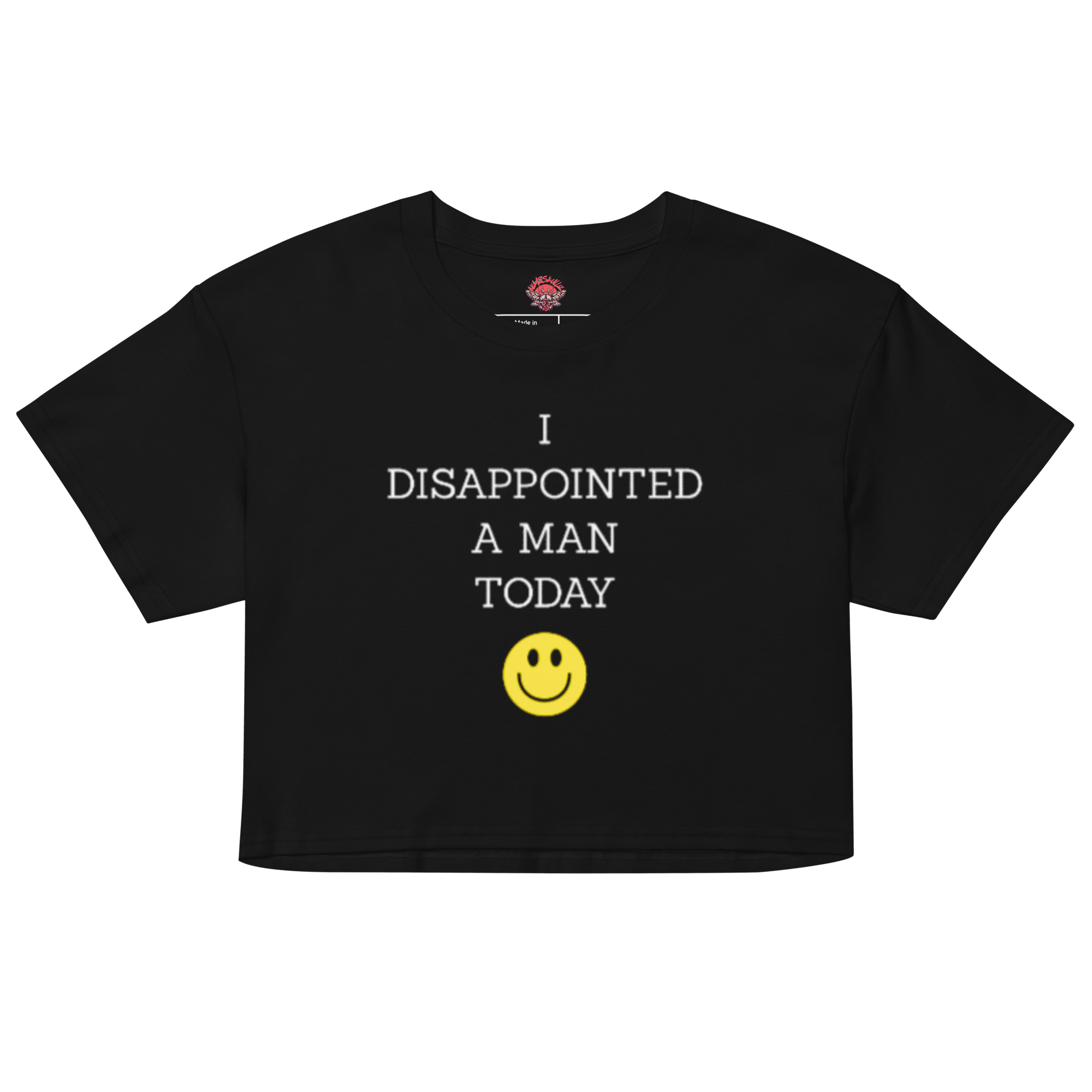 Disappoint a Man - Snow Washed Crop Top-cropped tee-humor-men's shirts-NumbskullzKC