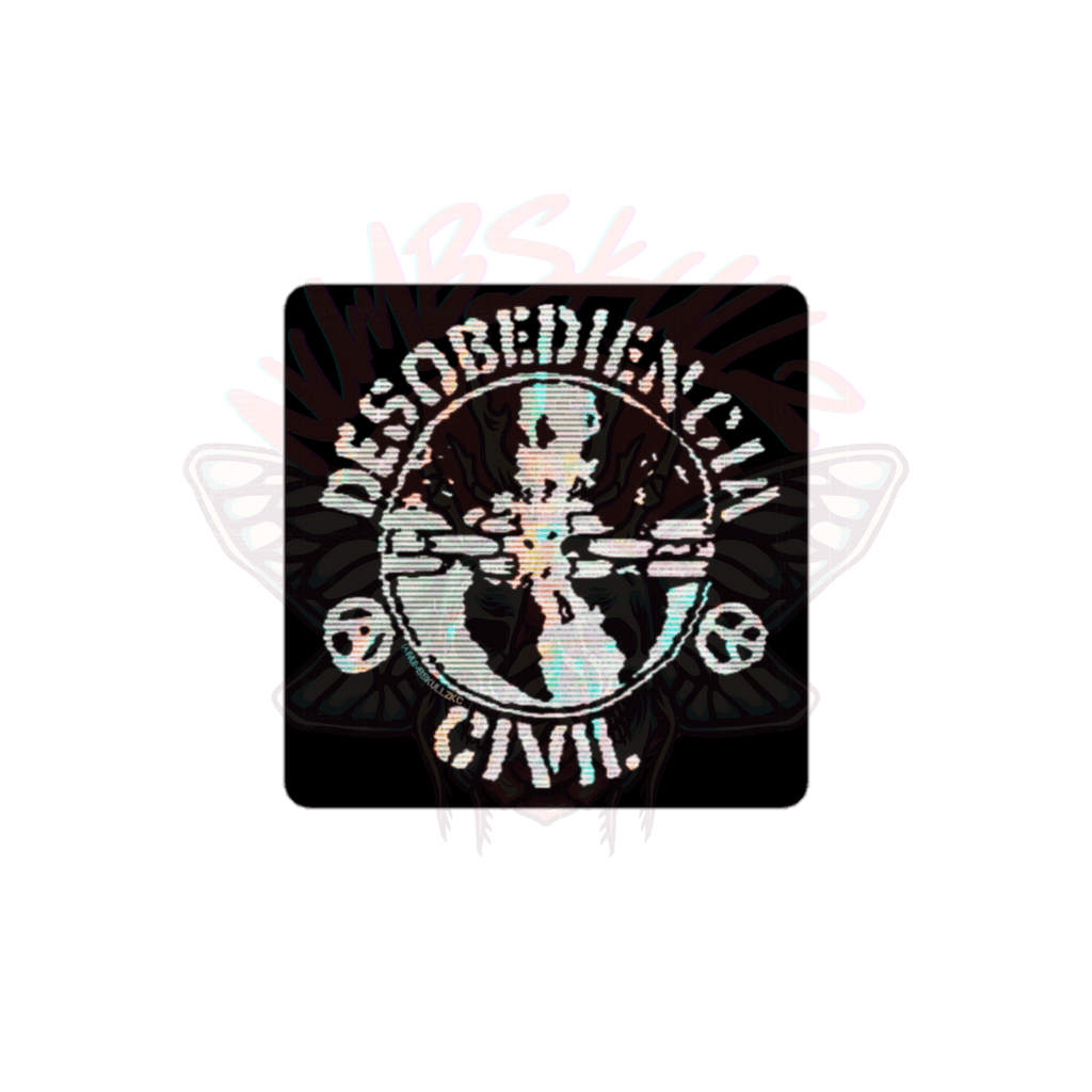 Disobediencia Civil - Vinyl Sticker-activism-human rights-Numbskullz-NumbskullzKC