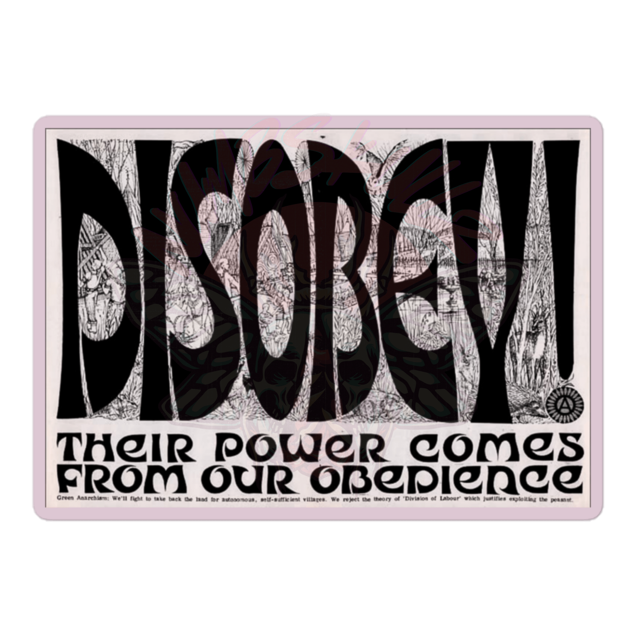 DISOBEY! - Vinyl Sticker-activism-anti fascist-Numbskullz-NumbskullzKC