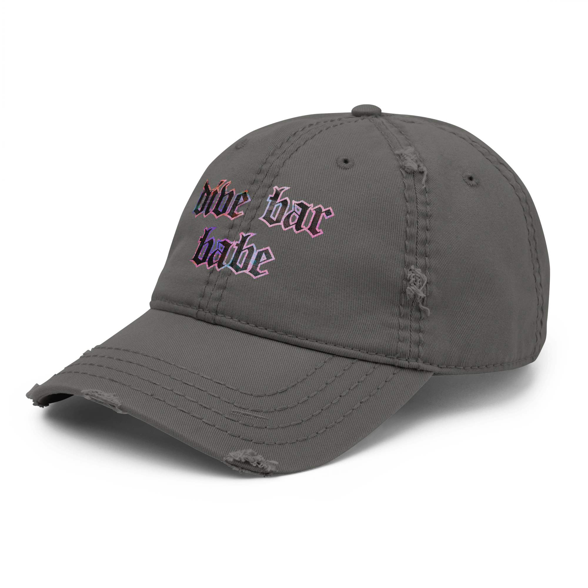 Dive Bar Babe - Distressed Ball Cap - ballcap - baseball style hats - funny ballcaps - Numbskullz