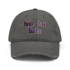 Dive Bar Babe - Distressed Ball Cap - ballcap - baseball style hats - funny ballcaps - Numbskullz