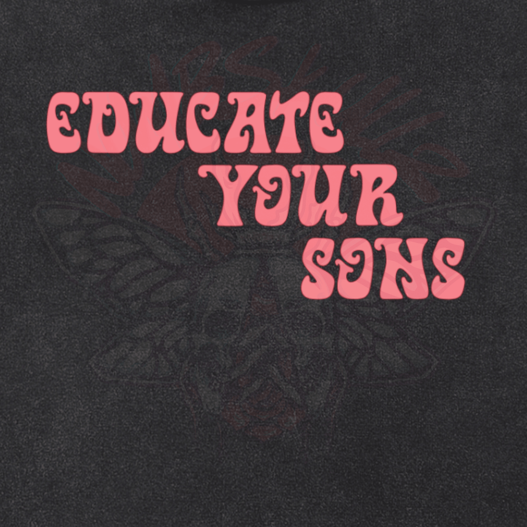 Educate Your Sons - Crop Top - cropped - shirt - Short Sleeve - Numbskullz