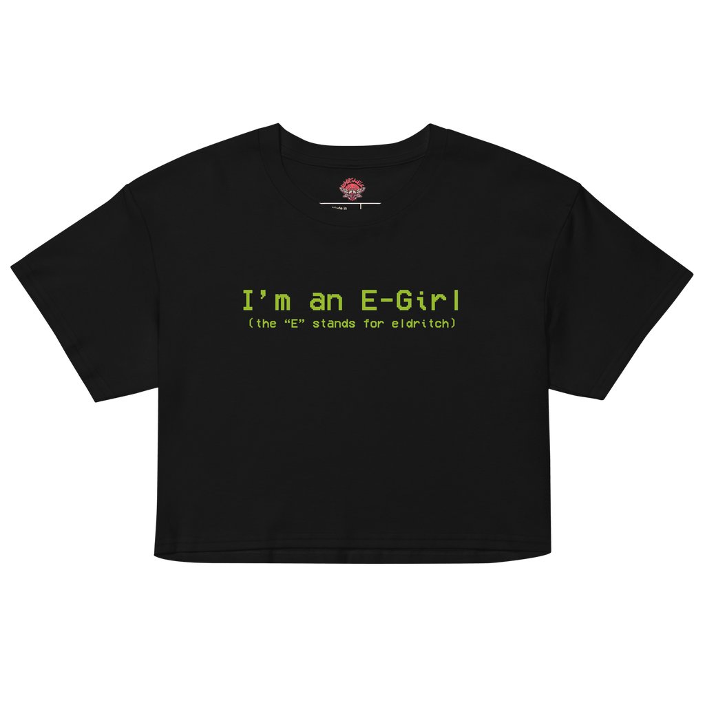 Eldritch-Girl - Relaxed Crop Top-humor-Numbskullz-relaxed fit-NumbskullzKC