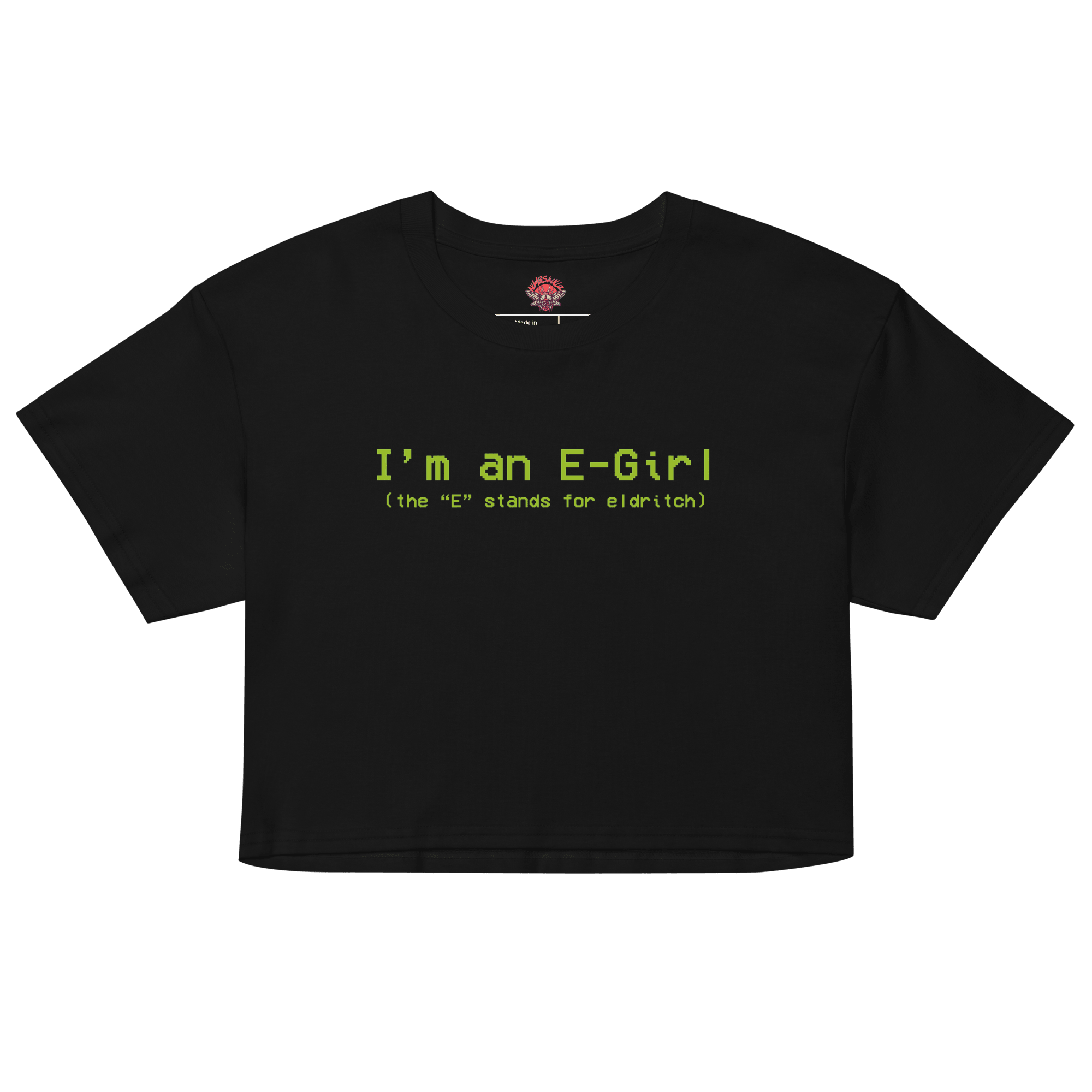 Eldritch-Girl - Relaxed Crop Top-humor-Numbskullz-relaxed fit-NumbskullzKC