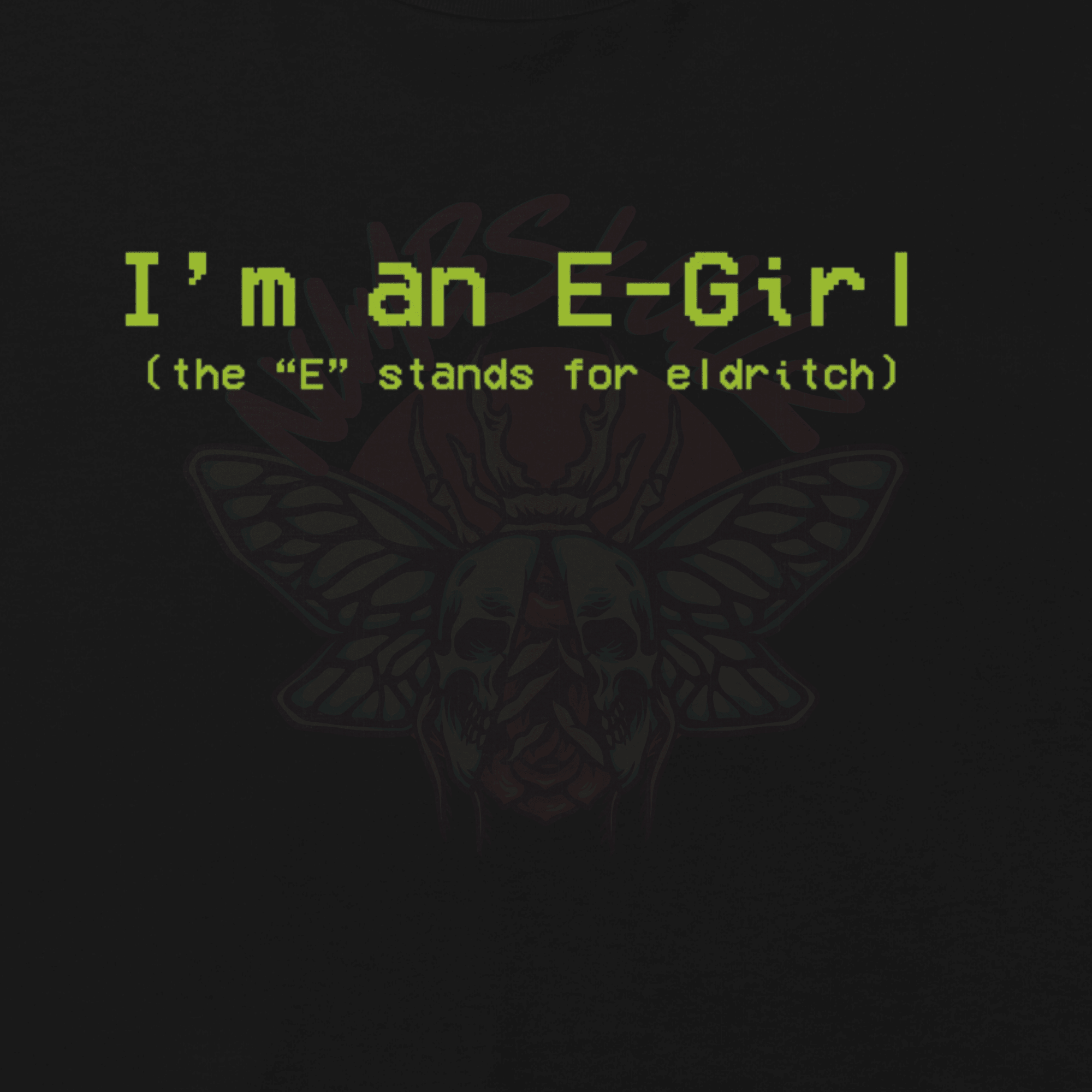 Eldritch-Girl - Relaxed Crop Top-humor-Numbskullz-relaxed fit-NumbskullzKC