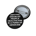 End Ableism - Pin Button-accessories-disability awareness-human rights-NumbskullzKC