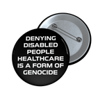 End Ableism - Pin Button-accessories-disability awareness-human rights-NumbskullzKC