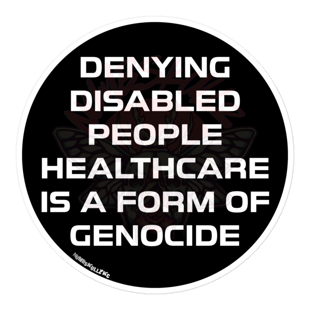 End Ableism - Vinyl Sticker-accessories-activism-disability awareness-NumbskullzKC