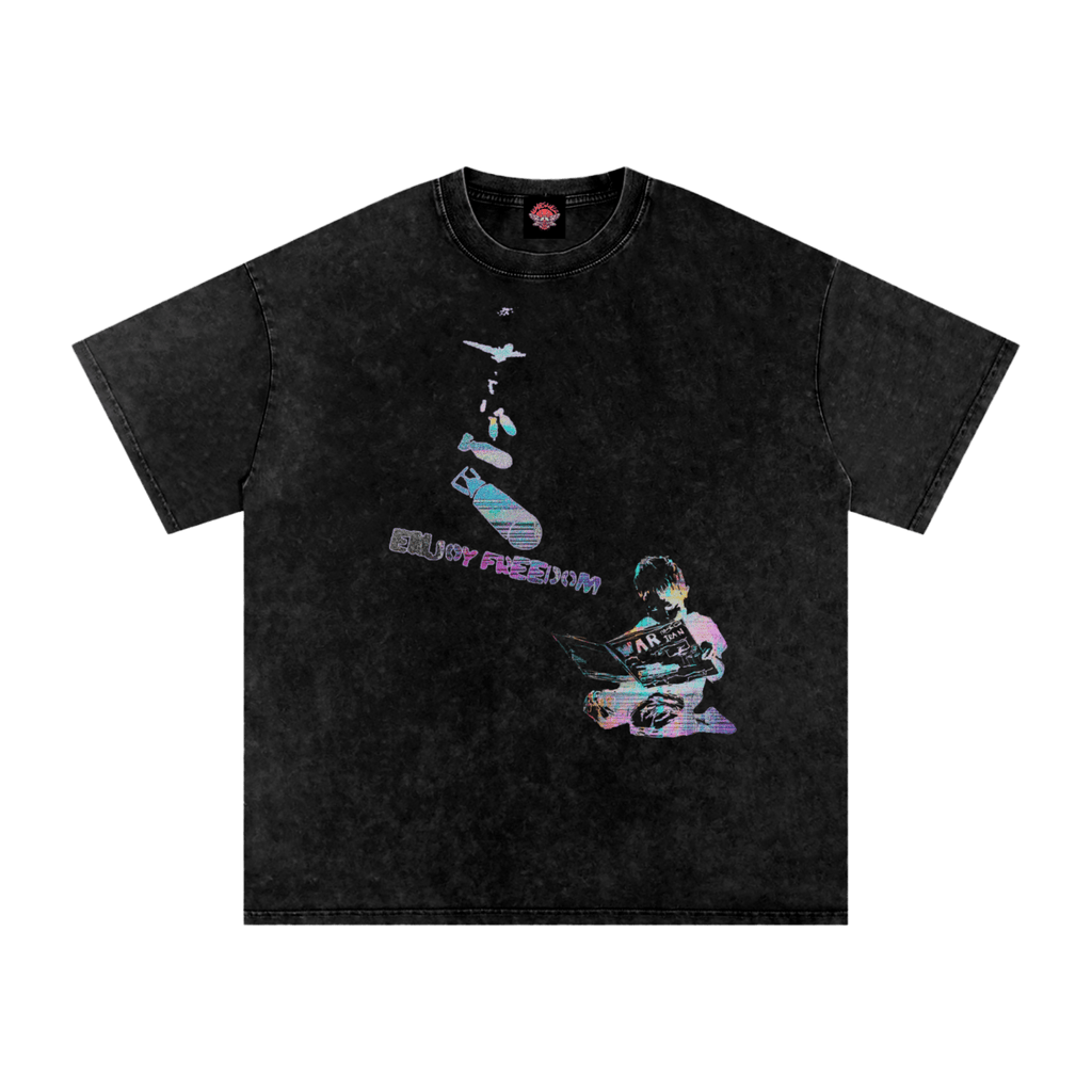 Enjoy Freedom - Oversized T-Shirt [LIMITED 250]-glitchcore-men's shirts-Numbskullz-Numbskullz