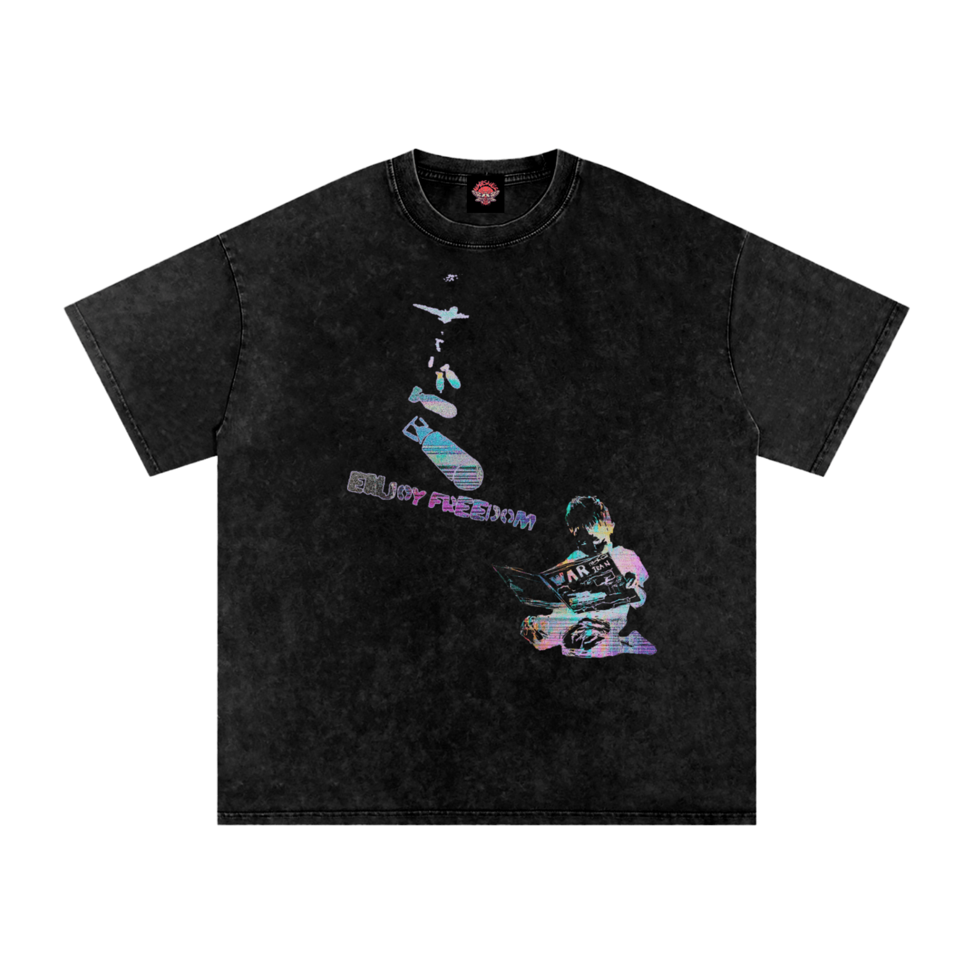 Enjoy Freedom - Oversized T-Shirt [LIMITED 250]-glitchcore-men's shirts-Numbskullz-Numbskullz