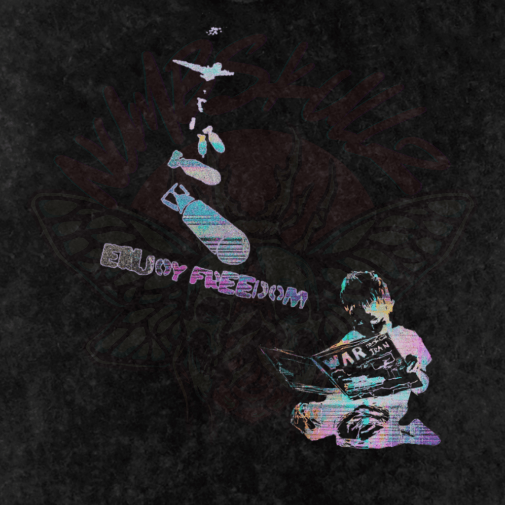 Enjoy Freedom - Oversized T-Shirt [LIMITED 250]-glitchcore-men's shirts-Numbskullz-Numbskullz