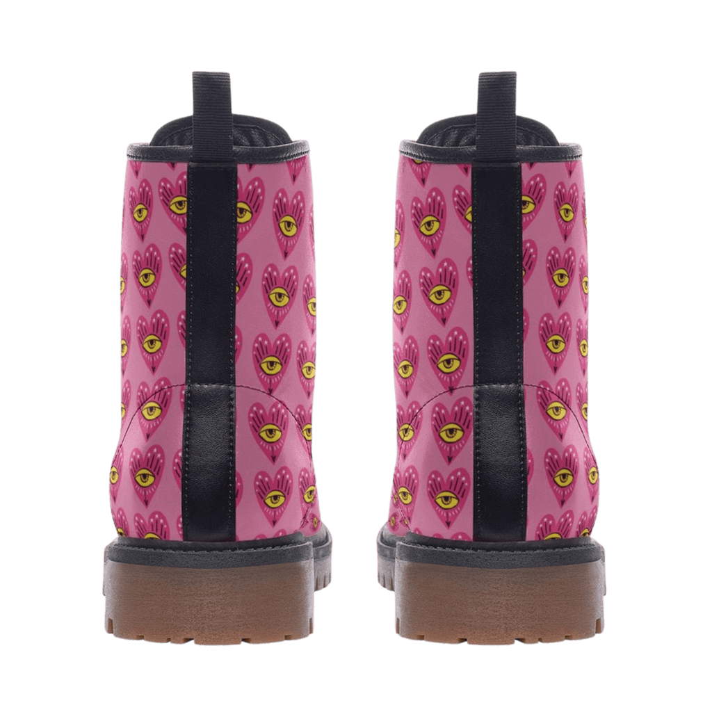Eye Love You - Combat Boot - boots - combat boots - fashion boots - NumbskullzKC