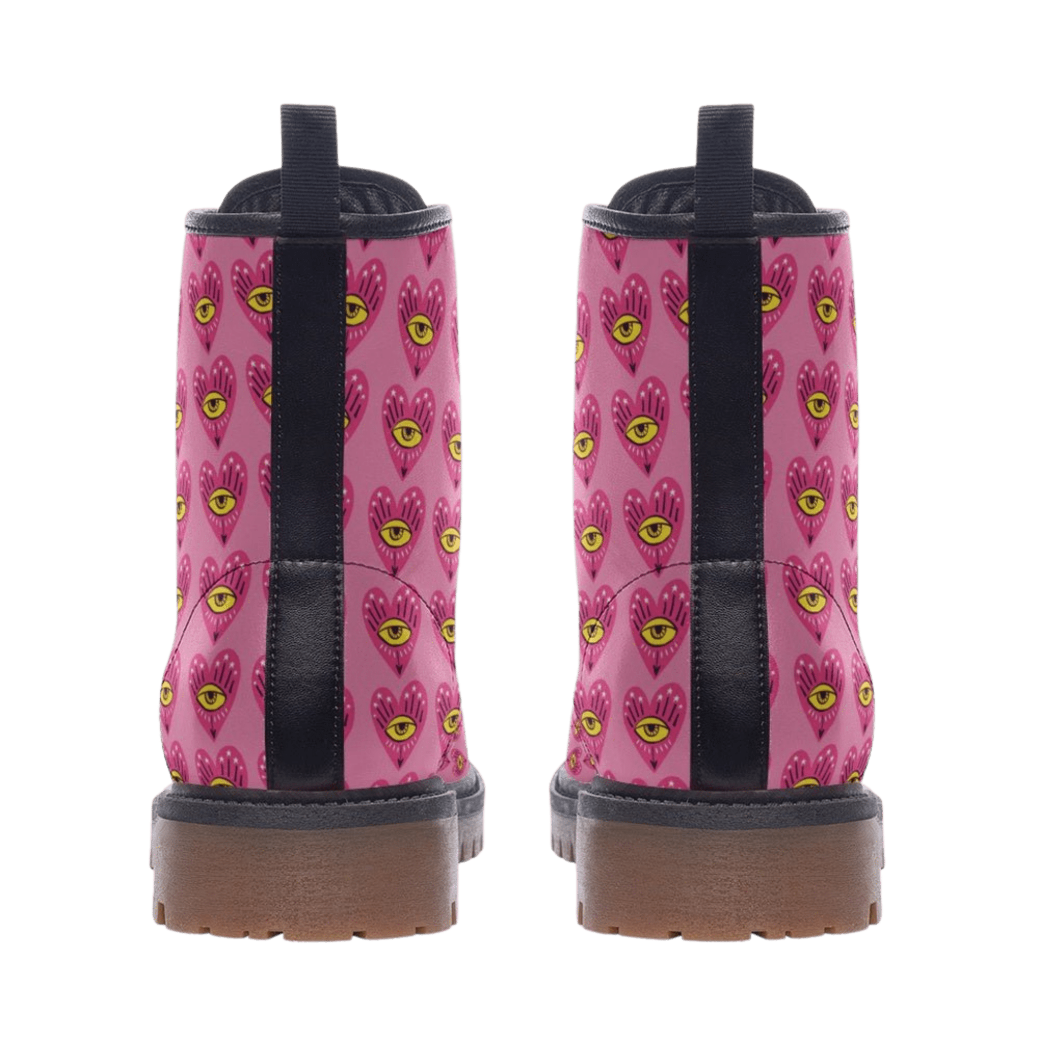 Eye Love You - Combat Boot - boots - combat boots - fashion boots - Numbskullz