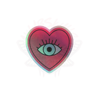 Eye Love You - Holographic Sticker - accessories - hearts - holo sticker - Numbskullz