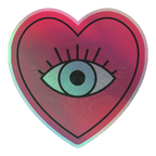 Eye Love You - Holographic Sticker - accessories - hearts - holo sticker - Numbskullz