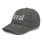 Feral - Distressed Adjustable Ball Cap - ballcap - baseball style hats - funny ballcaps - Numbskullz