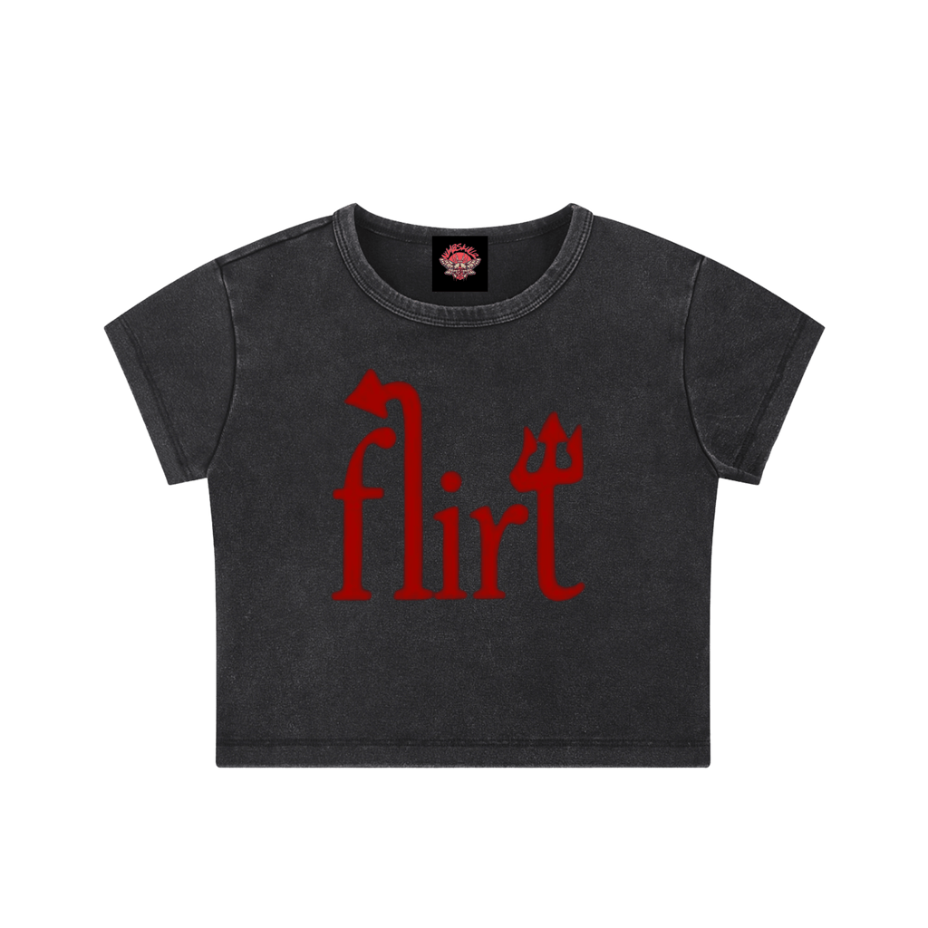 Flirty Little Devil - Crop Top - cropped - gothic - Numbskullz - Numbskullz