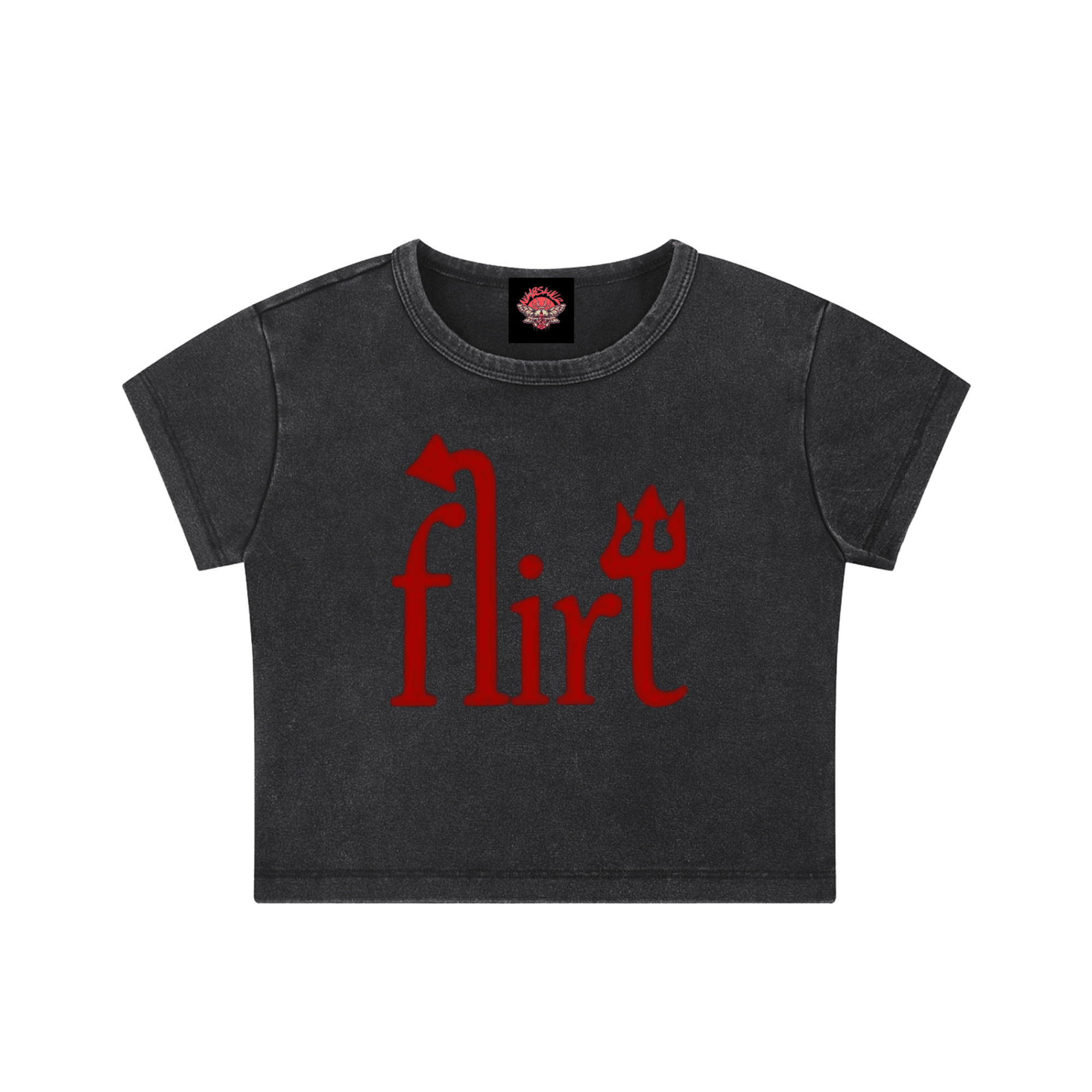 Flirty Little Devil - Crop Top - cropped - gothic - Numbskullz - Numbskullz